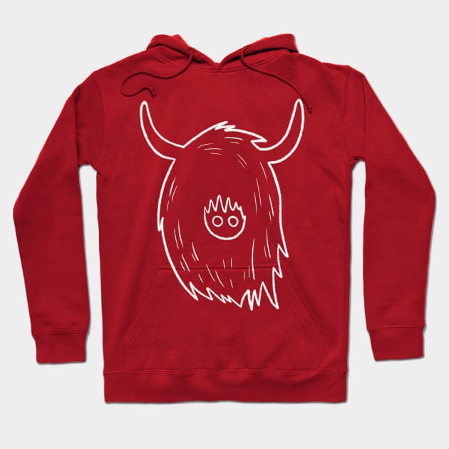 Highland Cow doodle Hoodie by Sketchy